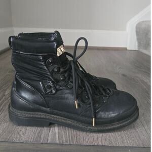 Liu Jo Combat Ankle Lace Up Logo Boots size 9